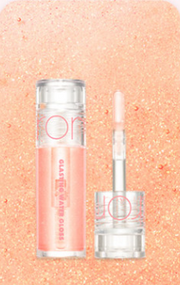 ProtoClinical k-beauty rom&nd Mini Tint (JUICY LASTING TINT/GLASTING WATER TINT/GLOSS) (6 Colors) tall vertical shade strip graphic with a peach-orange gradient and slim format