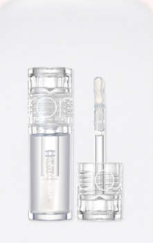 ProtoClinical k-beauty rom&nd Mini Tint (JUICY LASTING TINT/GLASTING WATER TINT/GLOSS) (6 Colors) tall vertical shade strip graphic with a pale lavender-gray gradient and slim format