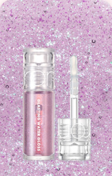 ProtoClinical k-beauty rom&nd Mini Tint (JUICY LASTING TINT/GLASTING WATER TINT/GLOSS) (6 Colors) tall vertical shade strip graphic with a muted mauve-purple gradient and slim format