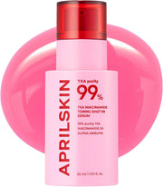 ProtoClinical k-beauty bright pink beauty product packaging with a dark cap on a light background.