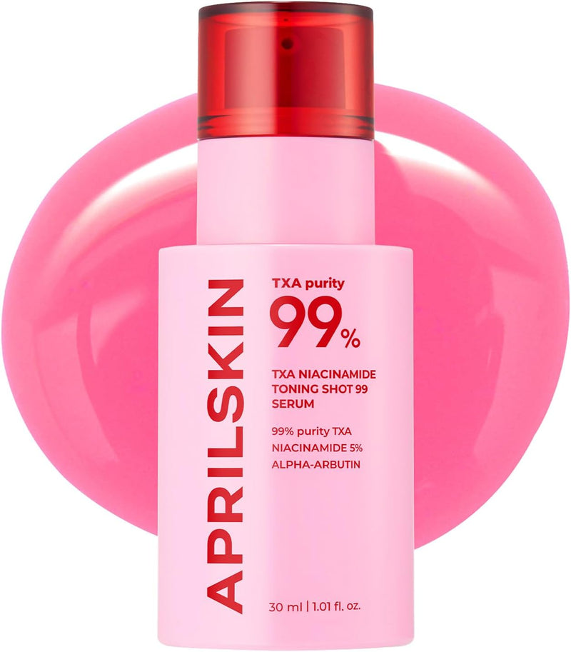 ProtoClinical k-beauty bright pink beauty product packaging with a dark cap on a light background.