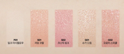 APRILSKIN Slide Pocket Single Shadow by ProtoClinical shown in a clean shade-story graphic featuring the single shadow design for a k-beauty makeup routine.