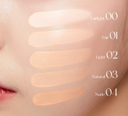 APRILSKIN Glowing Matt Cushion SPF50+ PA++++ Set 12g+12g(Refill) (5 Colors) by ProtoClinical shown in product packaging for a k-beauty makeup routine.