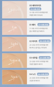 APRILSKIN Glowing Matt Cushion SPF50+ PA++++ Set 12g+12g(Refill) (5 Colors) by ProtoClinical shown in product packaging for a k-beauty makeup routine.