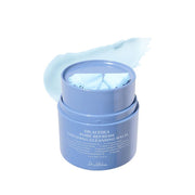 ProtoClinical k-beauty soft blue beauty graphic with a centered rounded vertical shape on a pale background.