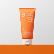 ProtoClinical k-beauty [mise en scene] Perfect 3 Minute Hair Mask 300ml single upright hair mask container with a tan center, pale blue side panels, and an orange lower band