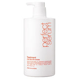 ProtoClinical k-beauty [mise en scene] Perfect Serum Original Treatment 900ml single upright pale pink bottle centered on a clean white background with pale aqua side accents.