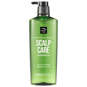 ProtoClinical k-beauty [mise en scene] Scalp Care Green Cica Shampoo 680ml single upright shampoo bottle on a white background.