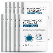 ProtoClinical k-beauty APLB Tranexamic Acid Niacinamide Body Lotion 300ml single upright pale blue-gray lotion bottle centered on a white background with pale blue side blocks