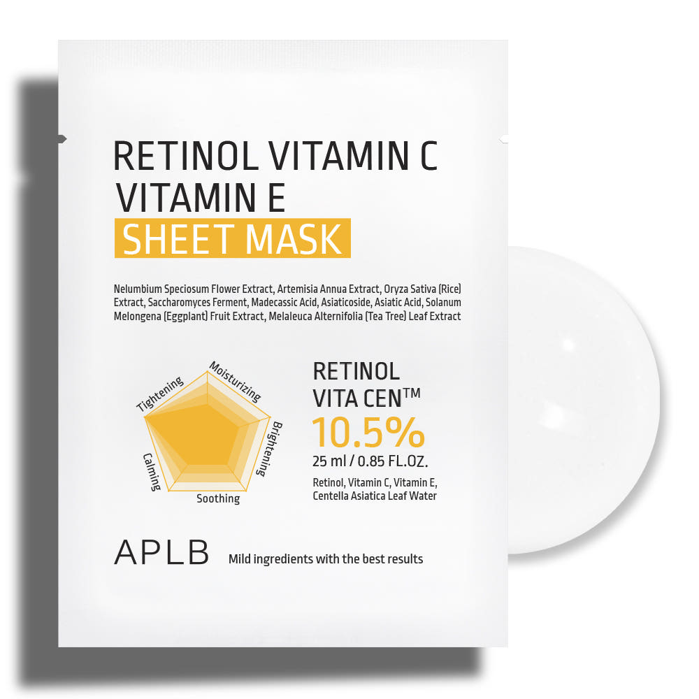 ProtoClinical k-beauty APLB Retinol Vitamin C Vitamin E Body Lotion 300ml single upright pale beige lotion bottle centered on a white background