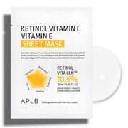 ProtoClinical k-beauty APLB Retinol Vitamin C Vitamin E Body Lotion 300ml single upright pale beige lotion bottle centered on a white background
