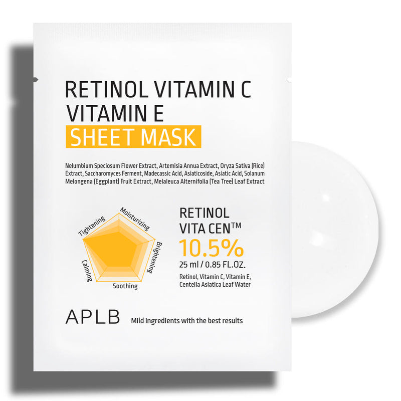 ProtoClinical k-beauty APLB Retinol Vitamin C Vitamin E Body Lotion 300ml single upright pale beige lotion bottle centered on a white background