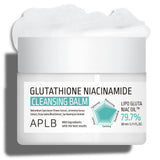 ProtoClinical k-beauty APLB Glutathione Niacinamide Cleansing Balm 80ml centered cleansing balm jar with visible front label details on a light background
