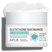 ProtoClinical k-beauty APLB Glutathione Niacinamide Cleansing Balm 80ml centered cleansing balm jar with visible front label details on a light background
