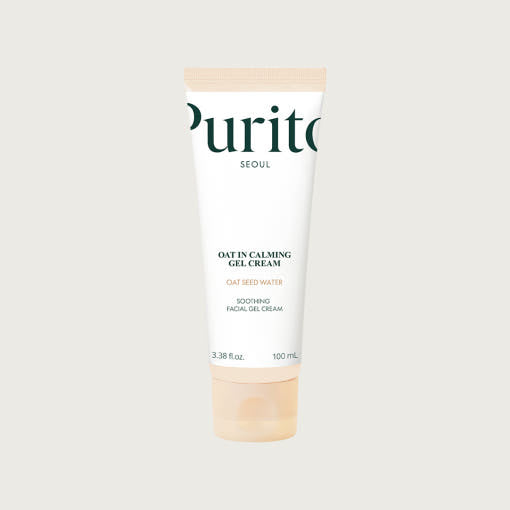 ProtoClinical k-beauty [PURITO SEOUL] Oat-In Calming Gel Cream 100ml product image on a light background.