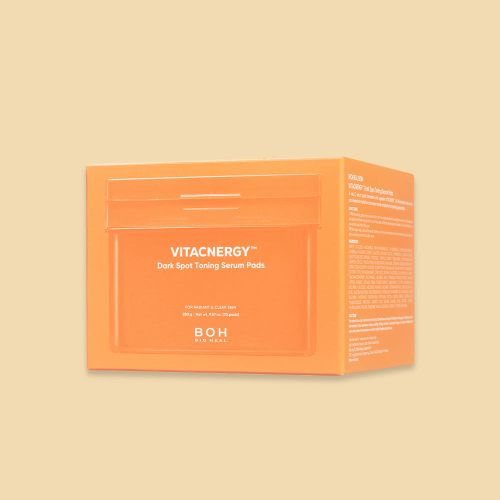 ProtoClinical k-beauty warm peach beauty graphic with a soft orange center on a light background.