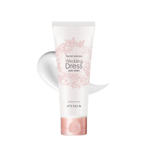 ProtoClinical k-beauty It'S SKIN Secret solution Wedding Dress pure cream 100ml in a single upright pale pink package on a white background
