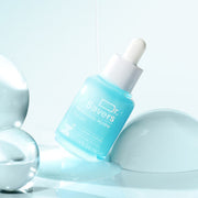ProtoClinical k-beauty It'S SKIN Dr.Savers Hyaluronic Hydro Serum 30ml in a single turquoise bottle centered upright on a pale aqua background with a vertical studio layout.