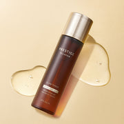 ProtoClinical k-beauty amber-toned cosmetic product packaging with a darker centered silhouette on a light background.
