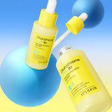 ProtoClinical k-beauty beauty product packaging with blue, green, and yellow accents on a light background.
