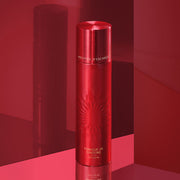 ProtoClinical k-beauty It'S SKIN Prestige Tonique 2X Ginseng D'escargot 140ml in a single deep red bottle centered upright on a white background with pale aqua side accents.