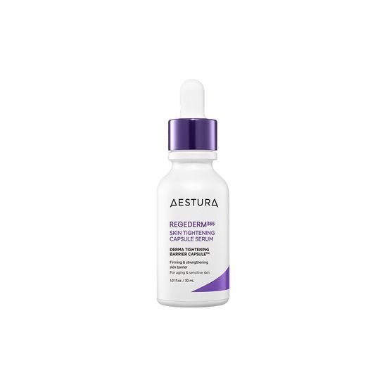 ProtoClinical k-beauty AESTURA REGEDERM 365 Skin Tightening Capsule Serum 30ml single upright serum bottle centered on a light background