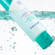 ProtoClinical k-beauty AESTURA A-CICA 365 HYDRATING RELIEF TONER pH4.5 200ml single upright pale blue toner bottle centered on a clean white background