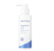 ProtoClinical k-beauty AESTURA ATOBARRIER 365 LOTION 150ml single upright pale blue lotion bottle centered on a white background