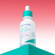 ProtoClinical k-beauty AESTURA A-CICA 365 SOOTHING RELIEF SERUM pH4.5 40ml single upright serum bottle centered in a square product shot on a light background