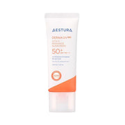 AESTURA DERMA UV 365 VITA-C RADIANCE SUNSCREEN SPF50+ PA++++ 40ml by ProtoClinical shown with front-facing sunscreen packaging on a white background for a k-beauty skincare routine.