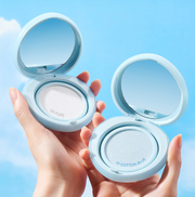 ProtoClinical k-beauty blue and beige beauty bottle silhouette on a light background.