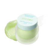 ProtoClinical k-beauty TOCOBO Mint Cooling Lip Mask 20ml single green lip mask jar centered on a white background with soft pink and aqua side accents