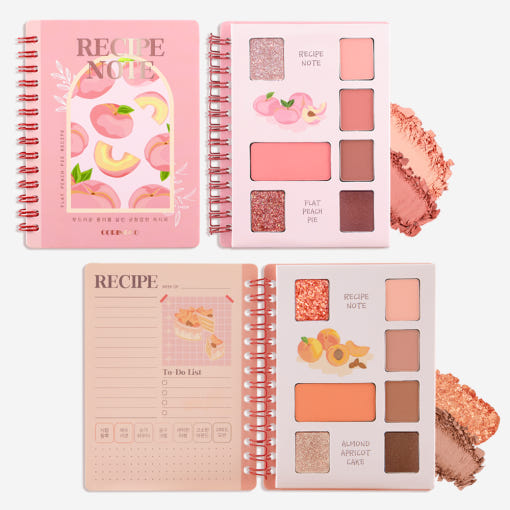 ProtoClinical k-beauty coral pink beauty graphic with darker brown accent blocks on a light background.