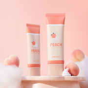 ProtoClinical k-beauty CORINGCO Peach Whipping Tone Up Cream 50ml single upright pink tube centered on a white background with pale blue side accents