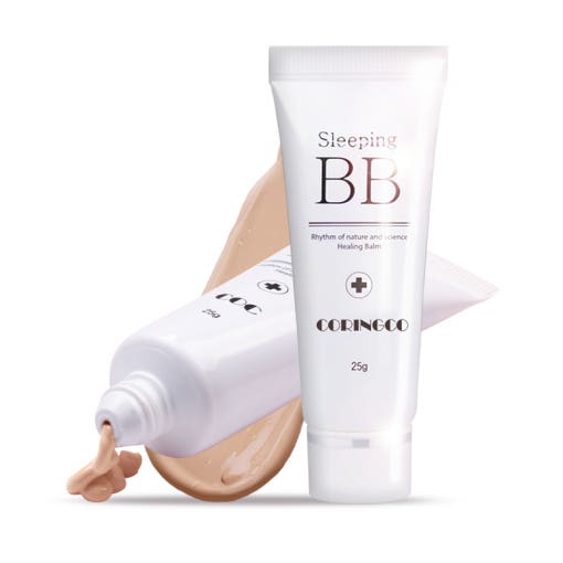 ProtoClinical k-beauty CORINGCO SLEEPING BB CREAM 25g single BB cream package shown upright on a clean light background