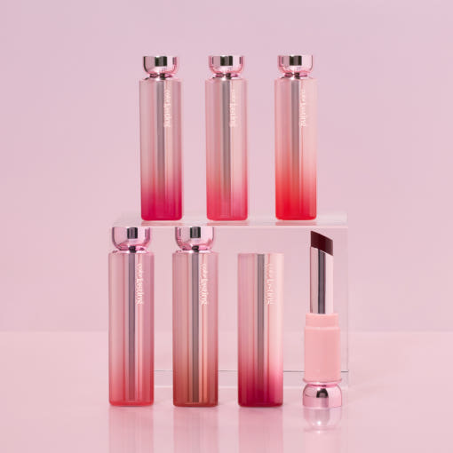 ProtoClinical k-beauty ETUDE Color Lasting Glow Stick 3.2g single mauve pink glow stick case with a clear cap, centered upright on a pale studio background