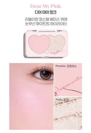 ProtoClinical k-beauty blush packaging graphic in soft pink tones on a light background.