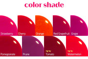 ProtoClinical k-beauty ETUDE Dear Darling Water Tint 9g wide detail graphic with red tint bottle views, rosy swatch panels, and a light studio layout