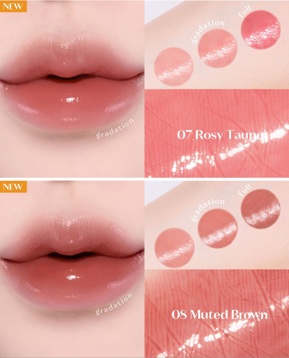 ProtoClinical k-beauty ETUDE Color Lasting Glow Stick 3.2g #Not Bad vertical detail graphic with coral stick packaging, pink-red swatches, and a light layout