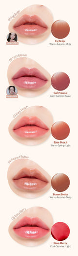 ProtoClinical k-beauty ETUDE Ginger Sugar Melting Balm 2.3g single coral lip balm tube standing upright on a white background with soft pink side shading