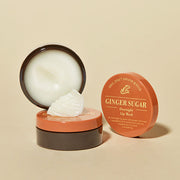 ProtoClinical k-beauty ETUDE Ginger Sugar Overnight Lip Mask 23g single brown lip mask jar centered on a warm beige background with soft yellow shading