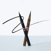 ProtoClinical k-beauty ETUDE Line Fix Brush Liner 0.5g shown as a slim eyeliner product on a soft aqua and white background.