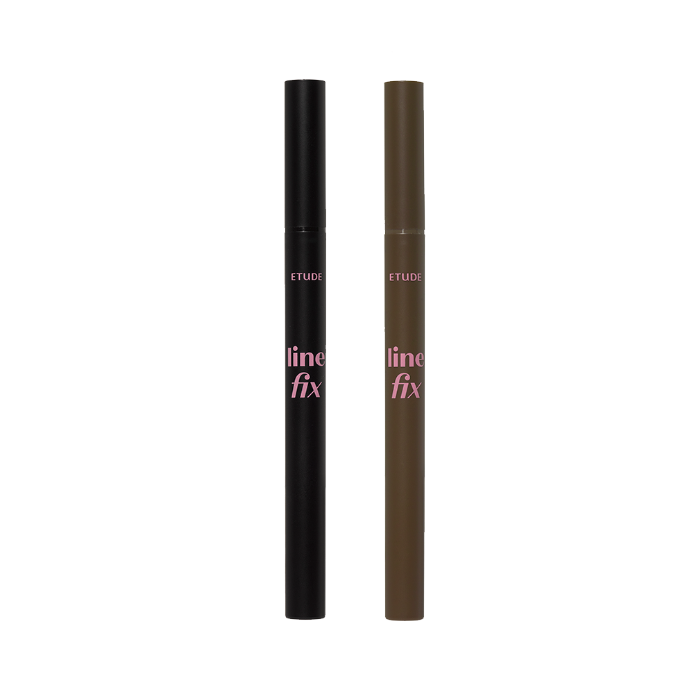 ProtoClinical k-beauty ETUDE Line Fix Brush Liner 0.5g shown in light product packaging centered on a clean white background.