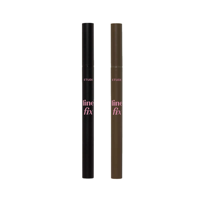 ProtoClinical k-beauty ETUDE Line Fix Brush Liner 0.5g shown in light product packaging centered on a clean white background.