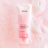 ProtoClinical k-beauty Anua Peach Niacin Spread Cleansing Foam 150ml single peach-toned cleansing foam package centered on a clean white background