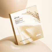 ProtoClinical k-beauty ANUA: Rice 70 Glow Collagen Mask Ea (38g x 4) single rectangular sheet mask pack with light beige packaging and rice illustrations on the front