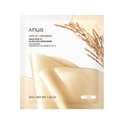 ProtoClinical k-beauty ANUA: Rice 70 Glow Collagen Mask Ea (38g x 4) single rectangular sheet mask pack shown upright on a light background