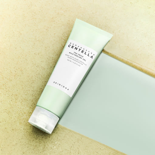 SKIN1004: Madagascar Centella Tea-trica Mild Peeling Gel (125ml) by ProtoClinical shown in branded product packaging on a white background, highlighting the peeling gel presentation for a k-beauty skincare routine.