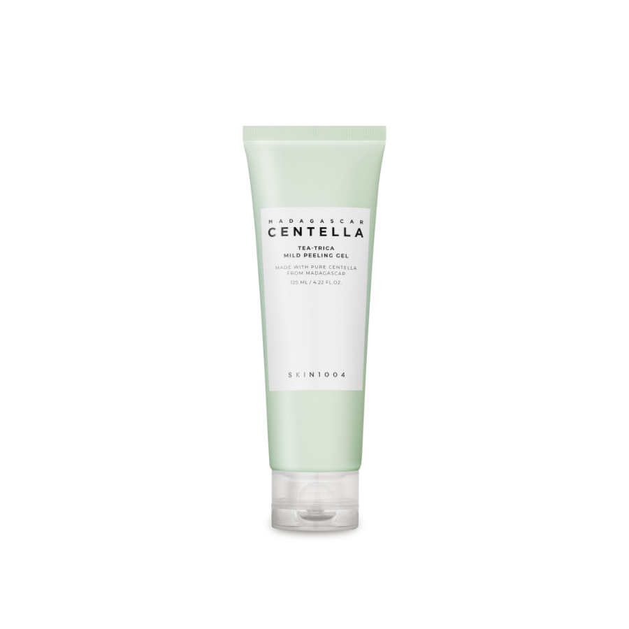 SKIN1004: Madagascar Centella Tea-trica Mild Peeling Gel (125ml) by ProtoClinical shown in a clean product packaging image on a light background for a k-beauty skincare routine.