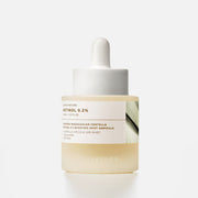 ProtoClinical k-beauty SKIN1004 Madagascar Centella Retinol 0.2 Boosting Shot Ampoule 30ml ampoule product packaging with a darker vertical center on a white background.